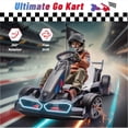 thumbnail image 2 of Licensed BMW Electric Go Kart for Kids 6-12, 36V 9AH Drift Kart Ride on Toys, Dual 300W Motors, Adjustable Seat, Drift Mode, 2 Speed, LED Lights, 2 of 9