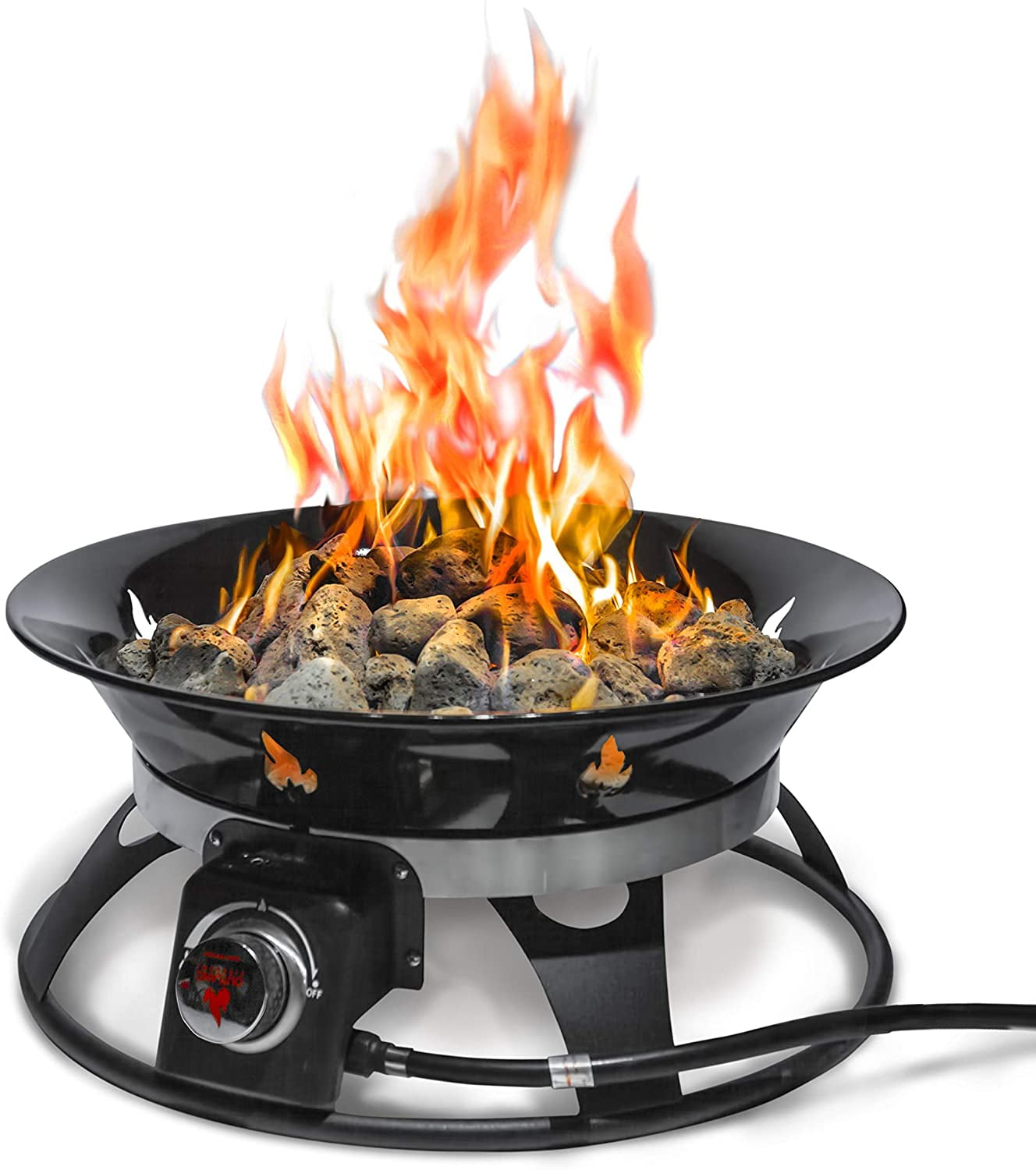 Outland Firebowl 863 Cypress Outdoor, Gas Fire Pit Cooking