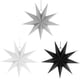 thumbnail image 1 of Estrellas Plegables, Juego De Estrellas De Papel De Pascua De 9 Puntas De 30 Cm Para Árbol De Navidad Árbol De Navidad - Blanco Gris Negro, 3 Piezas Xemadio LN-1094, 1 of 8