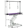 thumbnail image 2 of 42.5INCH HYDRAULIC PET GROOMING TABLE WITH "H" ARM PURPLE, 2 of 16