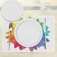 thumbnail image 3 of Ambesonne Colorful Place Mats Set of 4, Hippie Daisy Spring, Standard Size, Multicolor, 3 of 6