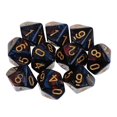 thumbnail image 1 of 10pcs 10 Sided Dice D10 Polyhedral Dice For Dungeons And Dragons Table Games Red Blue, 1 of 5