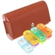 thumbnail image 2 of 1 juego de estuche para medicamentos, pastillero semanal, organizador de medicamentos reutilizable, estuche para medicamentos semanal con bolsa., 2 of 8