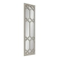 thumbnail image 1 of Kate and Laurel Gramlock Farmhouse Panel Window Mirror, 13 x 48, Rustic Gray, Tall Distressed Wood Wall Mirror with Windowpane Overlay for Decorative Entryway Mirror Decor, 1 of 8
