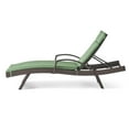 thumbnail image 6 of Stratford Outdoor Multi Brown Wicker Adjustable Chaise Lounge with Cushion, 6 of 9