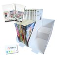 thumbnail image 1 of Set de 2 soportes para libros Someie, blancos, plegables de cartón, 1 of 6