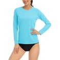 thumbnail image 1 of Womens Long Sleeve Tops Uv Sun Protection Shirt Upf 50+ Outdoor Performance T-shirt, 1 of 5