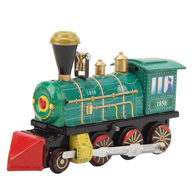 Locomotora De Cuerda, Juguete De Tren De Cuerda, Elegante, Portátil, De Metal Vintage Para Entusiastas De La Colección