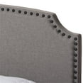 thumbnail image 6 of Bowery Hill Nailhead Upholstered Queen Bed in Light Grey, 6 of 8