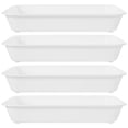 thumbnail image 1 of Plateau de Service Rectangulaire 4 Pcs Plateau de Nourriture de Fête Grand Plateau de Traiteur de Fête Plateau de Service Réutilisable Plat de Mariage, 1 of 5