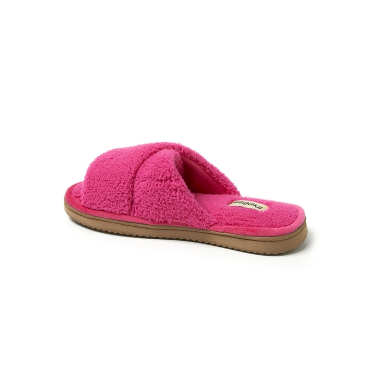 Dearfoams flip top flop slippers