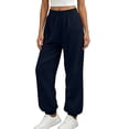 thumbnail image 6 of MYAOYINo Boundaries Womens Athletic Sweatpants High Waist Cuffed Joggers with Side Pockets, 6 of 6