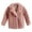 Pink, variant on KAUOD Girls Fuzzy Peacoat Plain Open Front Collar Sherpa Outwear Kids Toddler Winter Padded Fleece Warm Coats with Pockets