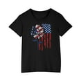 thumbnail image 2 of MKOSPLRT 3-10 Years American Flag Shirt Toddler Boys Girls Patriotic T-Shirt USA Flag Graphic Tshirts 4th of July Tee Tops, 2 of 8