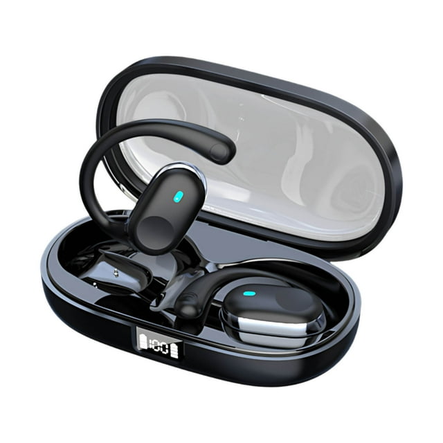 Wdhugt Écouteurs de Traduction avec 144 Langues, Traduction Bidirectionnelle en Temps Réel pour Ios et Android, Réduction du Bruit, Noir Noir