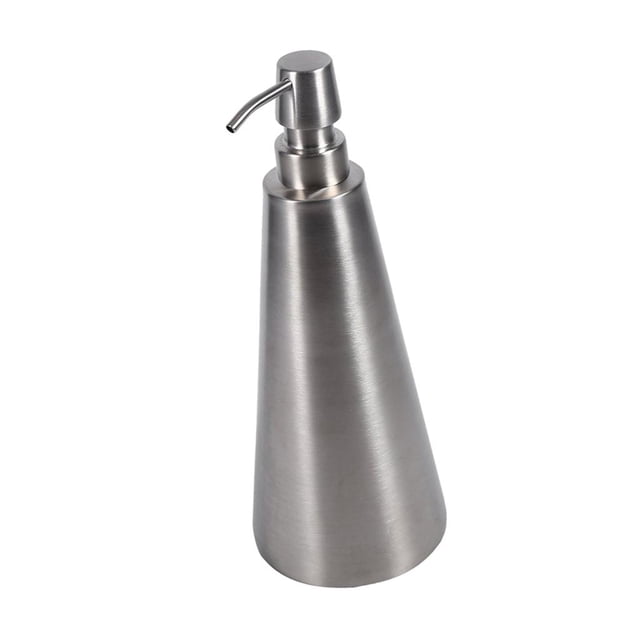 Dispensador de jabón líquido de sobremesa con bomba, fabricado en acero inoxidable cepillado, 14 tipos 3 800ml