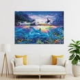 thumbnail image 4 of Blue Ocean Lassen Ocean View Sea Animals Coral Reef Poster Canvas Wall Art Poster Decorative Print Picture Artworks Posters 20x30inch(50x75cm), 4 of 6