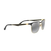 Ray-Ban Sunglasses for Men and Women with Case for UV Protection, Black on Arista, Size 59