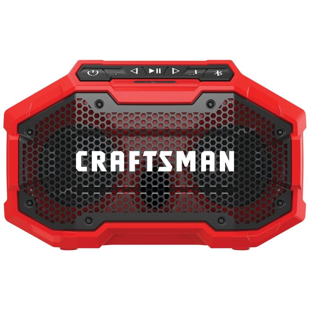 CRAFTSMAN CMCR001BR V20 Lithium-Ion Cordless Bluetooth Speaker, 2 3'', Smartphone Compatible