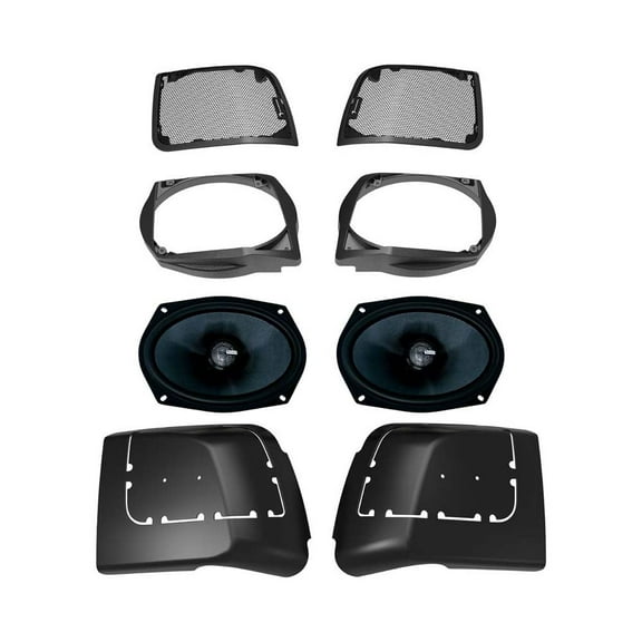 2014-2023 Harley Davidson® Cut In Lid Kit with MS69CX (4Ω) Speaker - MSMS694LK