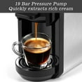 thumbnail image 4 of Espresso Machine Single Serve Coffee Machine Compatible with Pods, Adjustable Brewing Size, 19Bar Coffee Maker, Stainless Steel Espresso Maker with 20oz Remevable Water Tank, 4 of 4