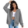 thumbnail image 6 of SwiftWear Women's Zip Up Hoodie Long Sleeve Sweatshirt Hooded Jacket Full Zip with Pockets, 6 of 8