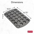 thumbnail image 3 of Goodcook Nonstick Mini Muffin Pan, 24 Cup, 3 of 8
