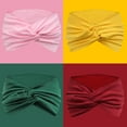 thumbnail image 2 of Extra Wide Headbands for Women Non-Slip, 7'' Large Twist Knotted Stretchy Wraps Head Bands Hair Accessories, 4 Pack, Bright Color, 2 of 10