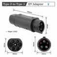 thumbnail image 5 of Sae Adaptor Iec 62196 2 To J1772 Type 1 Electric Cars Charging Ev Vehicle Charger One Side Connecto p20241126889, 5 of 5