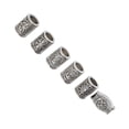 thumbnail image 1 of 6 Piezas Barba Beads Aley Aleación Elegante y Elegante Beads Vintage Hair Tube Para Mujeres Hombres, 1 of 7