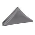 thumbnail image 1 of Ultimate Textile (5 Dozen) Satin 20 x 20-Inch Dinner Napkins - for Wedding, Special Event or Banquet use, Pewter Charcoal Grey, 1 of 4