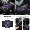 thumbnail image 7 of Yuyamidu Camo Hunting Car Accessories Set Purple Wood Auto Seat Cover Steering Wheel Cover Seatbelt Pad Trash Can Armrest Cover Pad Cup Holders Rearview Mirror Cover Handbrake Cover Set, 14 Pack, 7 of 7