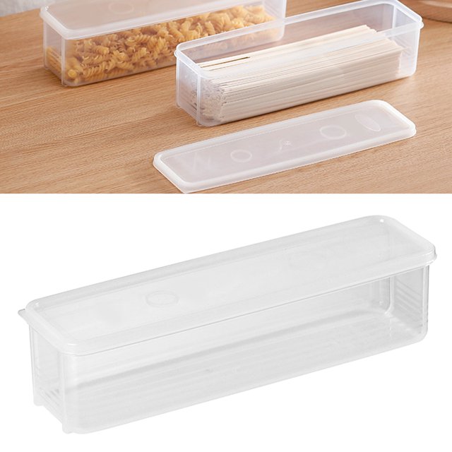 Contenedor de Almacenamiento de Pasta, Rectángulo de Contenedor de Espagueti Versátil pp para refrigerador