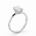 thumbnail image 2 of Spot Jewel 2.3 Ct Radiant Cut Lab Created Diamond Engagement Ring – Knife Edge Shank – 14K White Gold Plated Ring for Women – Birthday Jewelry Gift, 2 of 4