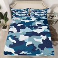 thumbnail image 2 of Homewish Abstract Gradient 4-Piece Full Size Sheets For Children Teens,Abstract Camo Bed Sheets,Geometric Camouflage Lightweight Sheet Sets,Breathable Home Decor, 2 of 7