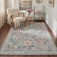 thumbnail image 3 of KUETH 5X7 Vintage Floral Area Rugs Machine Washable Rugs for Living Room, Non Slip Flat Pile Rug with Rubber Backing, Boho Rug for Entryway Bedroom Dining Room Home Office, 3 of 3