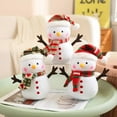 thumbnail image 3 of Creative Santa Elk Snowman Plush Toy Doll Cute Snowball Doll Holiday Display Christmas Gift Decorations for Kids New Year (C1 Small hand,25CM), 3 of 7