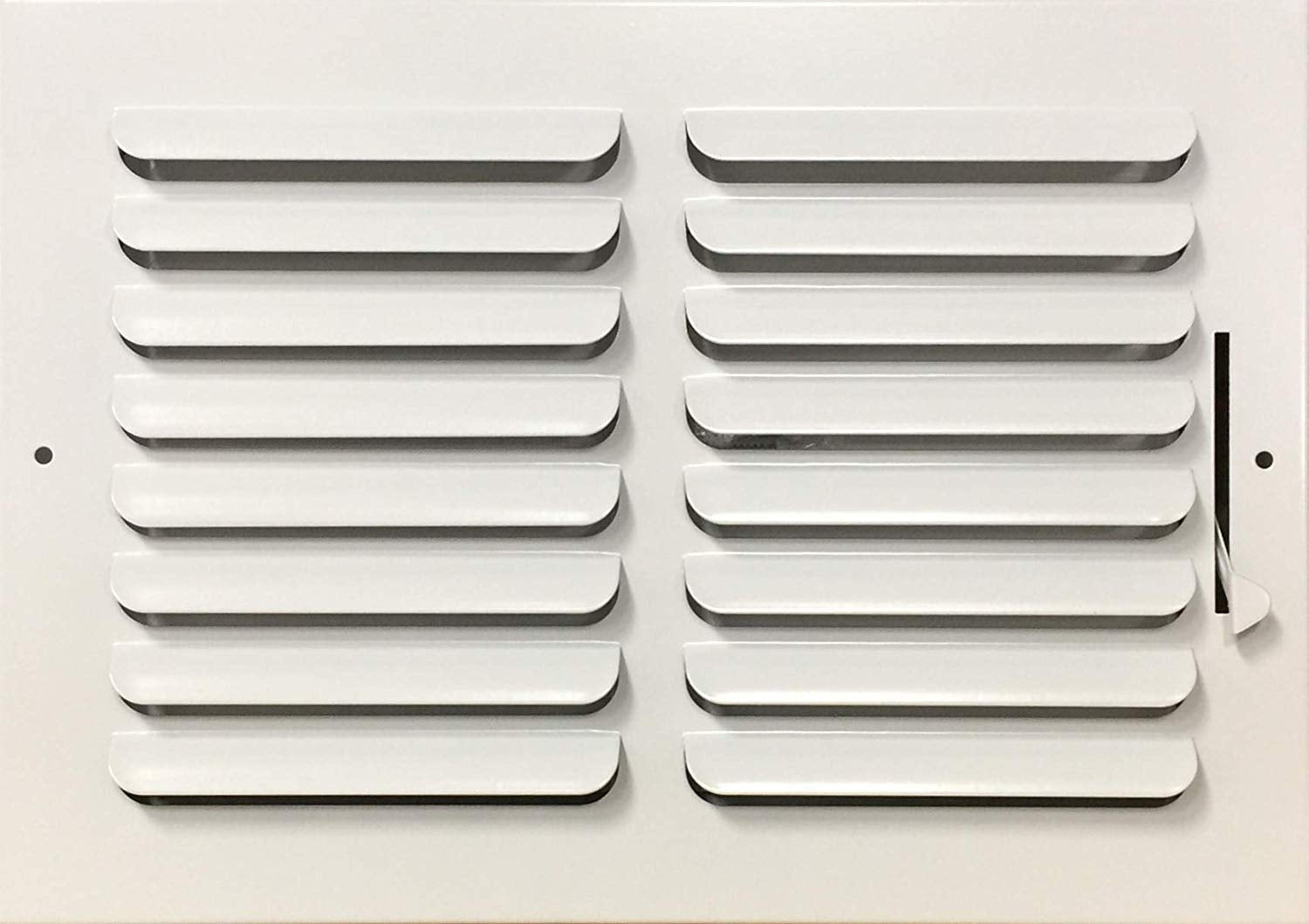 12" x 8" (Duct Opening Size) 1Way Curved Blade Sidewall Supply Register Diffuser Vent Cover