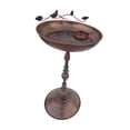 thumbnail image 4 of Baño para pájaros, decoración de patio, diseño de Base redonda, regalo Ideal versátil, comedero para pájaros para patio de césped, patio al aire libre, 4 of 8