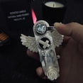 thumbnail image 5 of Wing Metal Butane Inflatable Lighter with Gothic Style, Portable Windproof Collection Gift, 5 of 9