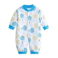thumbnail image 1 of 4 Colors Spring Autumn Baby Boy Girl Cute Long Sleeve Romper Cotton Comfortable Cloud Tree Cup Watermelon Pattern Outfits, 1 of 6