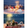 thumbnail image 4 of Velas cónicas sin llama VIHOSE con soporte remoto, 24 unidades, 4 of 7