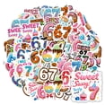 thumbnail image 4 of 35pcs Colorful Stickers Stationery Kids Stickers  Funny PVC Stickers for Luggage Phone Laptop, 4 of 8