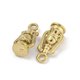 thumbnail image 2 of Ion Plating(IP) 304 Stainless Steel Pendants Oil Lamp Charm Real 18K Gold Plated 16.5x8x6mm Hole: 2mm, 2 of 3