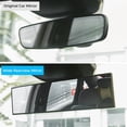 thumbnail image 4 of Universal 11.4" Wide Angle Car Rearview Mirror, Clip-On Panoramic Rear View Mirror, Eliminate Blind Spots, HD Clear Surface, Fits Cars SUVs Trucks Vans, 4 of 5