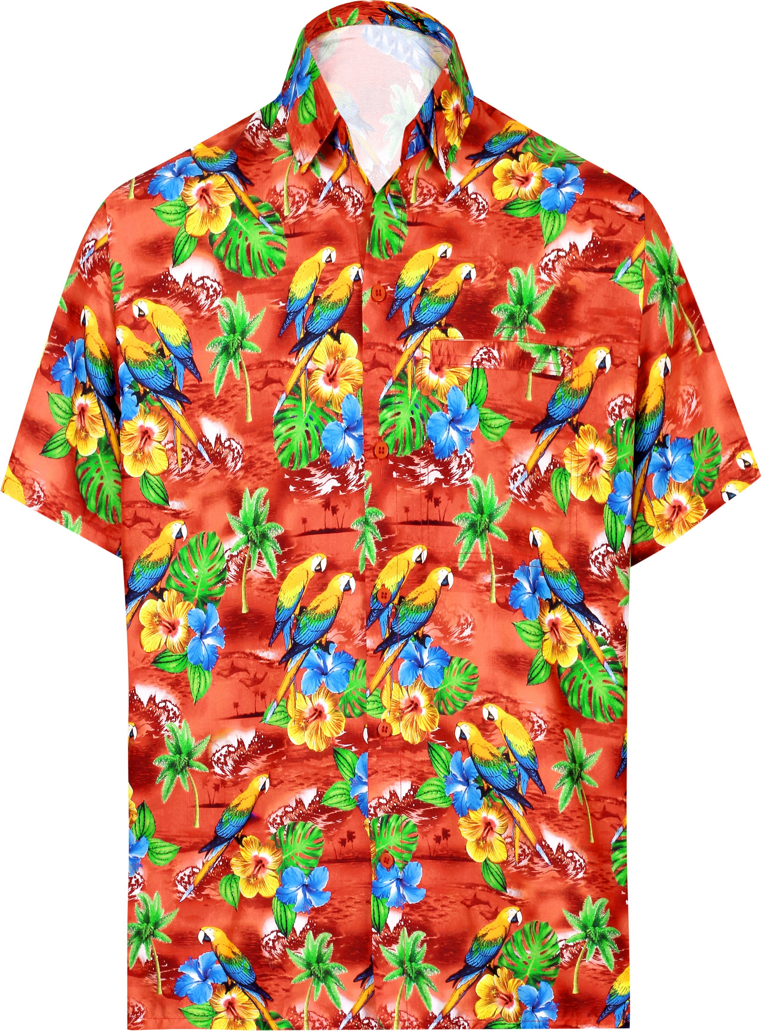 Zando Hawaiian Shirt For Men Funny Animal Tropical Lesotho