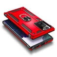 thumbnail image 4 of For Samsung Galaxy Note 20 Ultra Case with HD Film Screen Protector (Full Coverage), Nagebee Military Armor [Magnetic Ring Holder & Kickstand] Shockproof Protective Cover (Red), 4 of 5