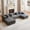 Grey, variant on Kelyda 132 Inch Modular Sectional Sleeper Sofa, Modern U Shaped Fuax Fur Boneless Cloud Couch for Living Room Light Coffee