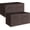 Dark Brown, variant on StorageWorks Storage Cubes, 13-inch Leather Bins with Handle, Cube Organizer Baskets for Shelves and Closet, Collapsible Storage Bins, 4-Pack, White