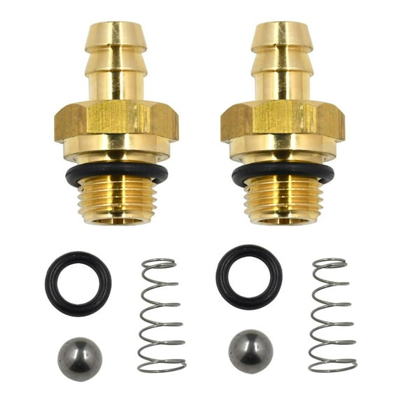190593GS Pressure Washer Chemic Soap Injector Kit Replacement Brass Barbs Check Valves Ball Spring O Rings Set